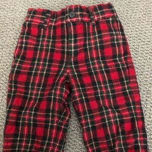 LAST CHANCE Plaid holiday pants (Janie & Jack)